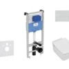 Ideal Standard ProSys - Conjunto De Módulo De Instalación Empotrado, Inodoro Y Asiento Strada II, Pulsador Oleas M2, Aquablade, SoftClose, Cromo ProSys120M SP27 -Baño Suministros Tienda 9d8018814e6699a588c51aa5 1
