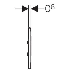 Geberit Sistemas De Descarga De WC - Control Electrónico De La Descarga De Urinarios Typ 30, Alimentación De Red, Cromo Mate 116.027.KN.1 -Baño Suministros Tienda 9f5fcac8ad00e1badc563003 1