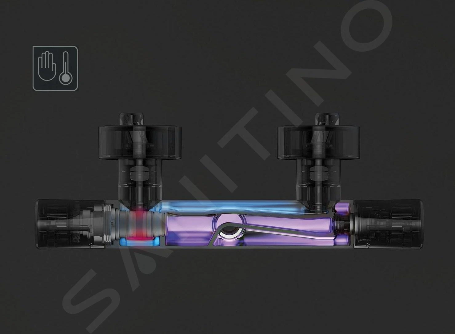 Ideal Standard CeraTherm - Conjunto De Ducha T25 Con Termostato, 3 Chorros, Cromo A7203AA 6 Ideal Standard CeraTherm - Conjunto De Ducha T25 Con Termostato, 3 Chorros, Cromo A7203AA - Imagen 4