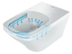Duravit DuraStyle - Inodoro Suspendido, Sin Barreras, Rimless, Con WonderGliss, Blanco Alpino 25590900001 -Baño Suministros Tienda PHOTO 245