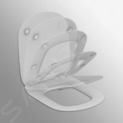 Ideal Standard Connect Air - Asiento De WC Ultraplano, 365x445x50 Mm, Blanco E036501 -Baño Suministros Tienda PHOTO 384