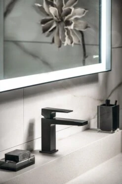 Sapho Dimy - Grifo De Lavabo, Negro Mate DM002BL -Baño Suministros Tienda a224613a6e37c951a81d35b3