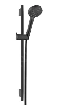 Hansgrohe Vernis Blend - Juego De Cabezal De Ducha, 2 Chorros, Barra Y Manguera, EcoSmart, Negro Mate 26423670