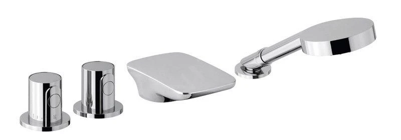 Sapho Grifería - Grifo Termostático GLAM Para Borde De Bañera, Instalación De 4 Orificios, Cromo GLAMTECH4 3 Sapho Grifería - Grifo Termostático GLAM Para Borde De Bañera, Instalación De 4 Orificios, Cromo GLAMTECH4