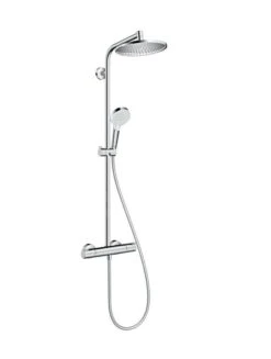 Hansgrohe Crometta - Conjunto De Ducha E 240 Showerpipe Con Termostato, Cromo 27267000