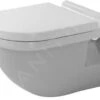 Duravit Starck 3 - Inodoro Suspendido Con Descarga Plana, Con WonderGliss, Blanco 22010900001
