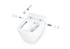 Geberit Duofix - Módulo Para Inodoro Suspendido Con Pulsador Sigma30, Blanco/cromo Brillante + Tece One - Inodoro Con Ducha Y Asiento, Rimless, SoftClose 111.355.00.5 NT5 -Baño Suministros Tienda a6192dd9949e8faee37b5cfa 2