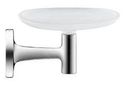 Duravit Starck T - Jabonera Con Soporte, Cromo/vidrio Opalino 0099331000