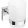 Sapho X-SQUARE - Vaso Con Soporte, Vidrio/cromo XQ903 -Baño Suministros Tienda a87b733af39374a10a3e2f97