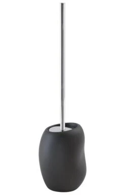 Sapho Accesorios De Baño Gedy - Escobilla De WC Iside Con Recipiente, Negro Mate 183314