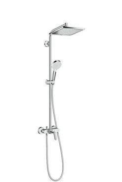 Hansgrohe Crometta - Conjunto De Ducha Showerpipe E 240 Con Grifo, Cromo 27284000