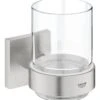 Grohe QuickFix Start Cube - Vaso Para Cepillos De Dientes, Con Soporte, Cristal/supersteel 41097DC0 -Baño Suministros Tienda ab254a0e65e30d7a5fbd9178