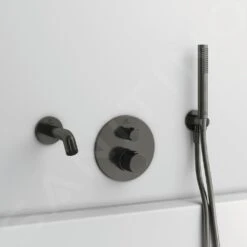 Ideal Standard CeraTherm - Grifo Termostático Empotrado De Bañera, Magnetic Grey A5814A5 -Baño Suministros Tienda ab874efbc8b1390af857f9bc