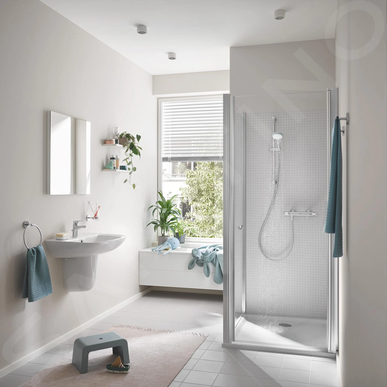 Grohe Precision Flow - Conjunto De Ducha Con Termostato De Pared, Con Barra 620 Mm, Cromo 34841000 6 Grohe Precision Flow - Conjunto De Ducha Con Termostato De Pared, Con Barra 620 Mm, Cromo 34841000 - Imagen 4