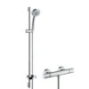 Hansgrohe Croma 100 - Conjunto De Ducha Con Termostato, 3 Chorros, Barra 900 Mm, Cromo 27085000 -Baño Suministros Tienda abdf7c7a76ace7532d5dadb3