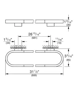 Grohe Selection - Toallero, Níquel Cepillado 41058EN0 -Baño Suministros Tienda abf5333cf889a8bf44505317 1