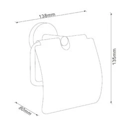 Kielle Aura - Portarrollos Con Tapa, Cromo 40402000 -Baño Suministros Tienda ac4b963571ee0005b7fbbb09