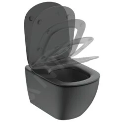 Ideal Standard Tesi - Asiento De WC Ultraplano, Softclose, Negro T3527V3 -Baño Suministros Tienda aeafd37f5b7ffbe067b6cb4c