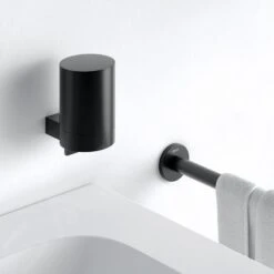 Keuco Plan - Dispensador De Jabón Con Soporte, Negro Mate 14951370000 -Baño Suministros Tienda b0c5dfc169c4d6be4ec3f672