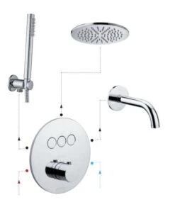 Paffoni Compact Box - Grifo Empotrado Termostático, Para 3 Dispositivos, Acero Inoxidable CPT019ST -Baño Suministros Tienda b556183033a8f007445d422e