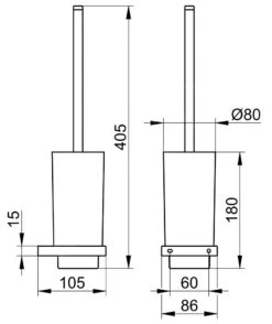 Keuco Edition 11 - Escobilla De WC Con Soporte, Cristal Mate/cromo 11164019000 -Baño Suministros Tienda b6e369e19f66dc6a258f0904