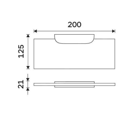 Nimco Nikau - Estante IXI, Longitud 200 Mm, Plexiglás Negro NKC X320-C-90 4 Nimco Nikau - Estante IXI, Longitud 200 Mm, Plexiglás Negro NKC X320-C-90 - Imagen 2