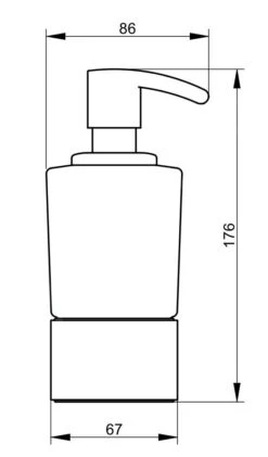 Keuco Elegance - Dispensador De Jabón Con Soporte, 220 Ml, Cristal Mate/cromo 11653019001 -Baño Suministros Tienda b8069c4ece73d22ff7c7f2f7