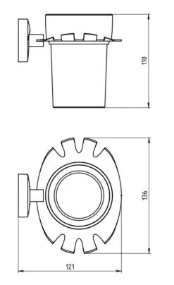 Novaservis Metalia 11 - Soporte Para Cepillos De Dientes Y Vaso, Cromo 0149,0 -Baño Suministros Tienda b9b51f5f985dc429cb960097