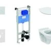 Ideal Standard ProSys - Conjunto De Módulo De Instalación Empotrado, Inodoro Alpha Con Asiento, Pulsador De Descarga Oleas M1, SoftClose, Cromo Mate ProSys120M SP41 -Baño Suministros Tienda ba47cb48c7fe38a5fc2f1451