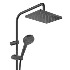 Hansgrohe Vernis Shape - Conjunto De Ducha Showerpipe 230 Con Termostato, EcoSmart, Negro Mate 26097670 -Baño Suministros Tienda ba7168c45e1fb89cf6ebea66