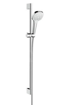 Hansgrohe Croma Select E - Conjunto De Ducha Multi, 3 Chorros, Blanco/cromo 26590400
