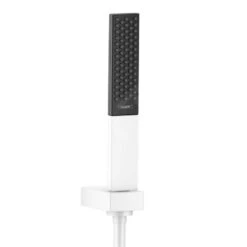 Hansgrohe Rainfinity - Conjunto De Alcachofa De Ducha 100, 1jet, Soporte Y Manguera 1,6 M, Blanco Mate 26856700