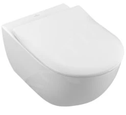 Villeroy & Boch Subway 2.0 - Inodoro Suspendido Con Asiento SoftClose, DirectFlush, Blanco Alpino 5614R201