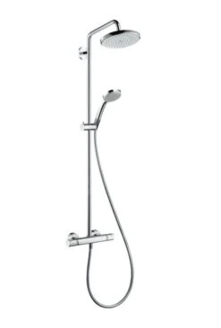 Hansgrohe Croma 220 - Conjunto De Ducha Showerpipe 220 Con Termostato, EcoSmart 9 L/min, Cromo 27188000
