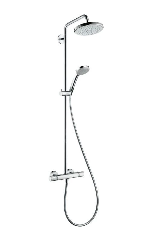 Hansgrohe Croma 220 - Conjunto De Ducha Showerpipe 220 Con Termostato, EcoSmart 9 L/min, Cromo 27188000 3 Hansgrohe Croma 220 - Conjunto De Ducha Showerpipe 220 Con Termostato, EcoSmart 9 L/min, Cromo 27188000