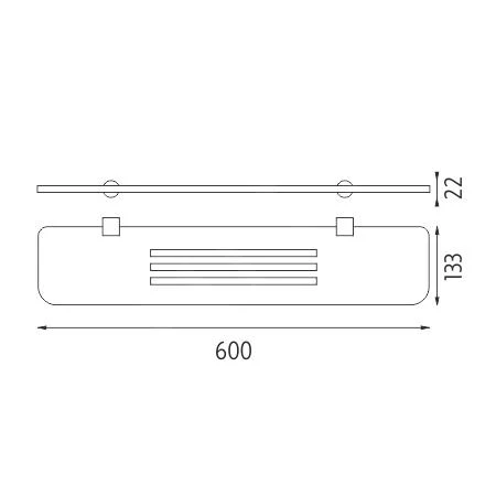 Nimco Nava - Estante IXI, Longitud 600 Mm, Plexiglás Negro NA X360 4 Nimco Nava - Estante IXI, Longitud 600 Mm, Plexiglás Negro NA X360 - Imagen 2