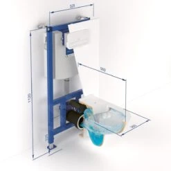 Villeroy & Boch O.novo - Conjunto De Módulo De Instalación ViConnect, Inodoro Y Asiento, DirectFlush, SoftClosing, Y Pulsador E200, Blanco 5660D301 -Baño Suministros Tienda c16840450a84e3c64bba13d5