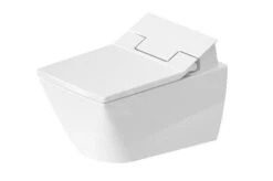 Duravit Viu - Inodoro Suspendido Para Asiento De Bidé SensoWash, Rimless, DuraFix, Blanco Alpino 2511590000
