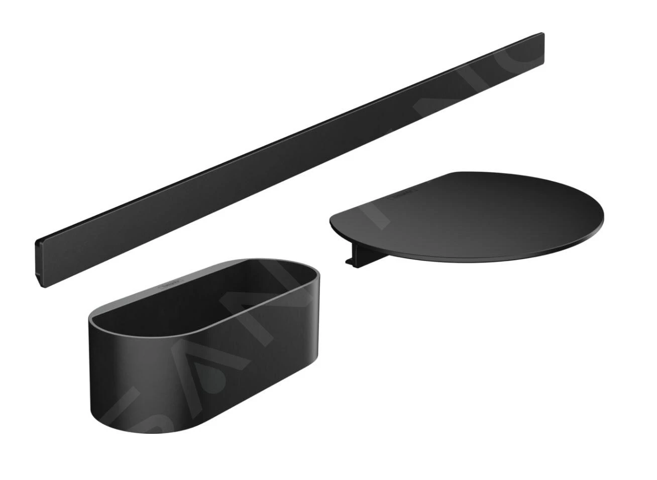 Hansgrohe WallStoris - Set De Accesorios De Baño, Negro Mate 27966670 3 Hansgrohe WallStoris - Set De Accesorios De Baño, Negro Mate 27966670
