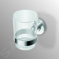 Ideal Standard IOM - Vaso Para Cepillo Y Pasta De Dientes Con Soporte, Vidrio Claro/cromo A9121AA -Baño Suministros Tienda c333b1fe5ed38eb92741f7c2
