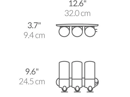 Simplehuman Accesorios De Baño - Dispensador De Jabón, Champú Y Acondicionador Con Soporte, 3x 444 Ml, Acero Inoxidable Cepillado BT1029 4 Simplehuman Accesorios De Baño - Dispensador De Jabón, Champú Y Acondicionador Con Soporte, 3x 444 Ml, Acero Inoxidable Cepillado BT1029 - Imagen 2