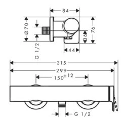Hansgrohe Vivenis - Grifo De Ducha, Blanco Mate 75620700 -Baño Suministros Tienda c48a9f49dbefcfa420bd9aec