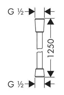 Hansgrohe Mangueras De Ducha - Manguera De Ducha Isiflex, 1250 Mm, Negro Mate 28272670 -Baño Suministros Tienda c5d315b6b03b085b3df98a2f