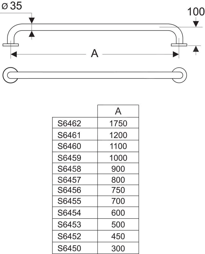 Ideal Standard Contour 21 - Agarradero 600 Mm, Acero Inoxidable S6454MY 4 Ideal Standard Contour 21 - Agarradero 600 Mm, Acero Inoxidable S6454MY - Imagen 2