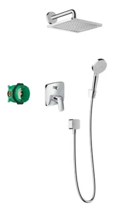 Hansgrohe Crometta - Conjunto De Ducha E 240, Con Grifo Logis Empotrado, Cromo 27957000