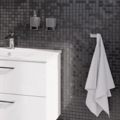 Kielle Vega - Dispensador De Jabón Con Soporte, Cristal Opaco/cromo 40118010 -Baño Suministros Tienda ccbc193b4e1e485a597da24b