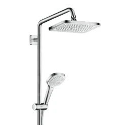 Hansgrohe Croma - Conjunto De Ducha Showerpipe Con Termostato, 1jet, EcoSmart, Cromo 27660000 -Baño Suministros Tienda ce25bebb32652b9c70055f82