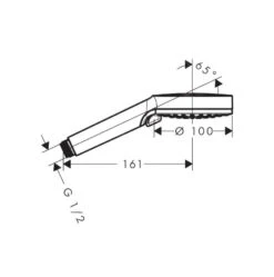 Hansgrohe Vernis Blend - Cabezal De Ducha Vario Green, 2 Chorros, Cromo 26090000 -Baño Suministros Tienda ce3ffcf80aff0ee90734134e