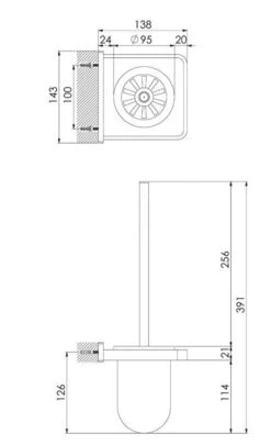 Steinberg 450 - Escobilla De WC De Pared Con Soporte, Cristal Blanco/cromo 450 2901 -Baño Suministros Tienda d245e9819f2f6bb8817863a4 1