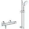 Grohe Precision Flow - Conjunto De Ducha Con Termostato De Pared, Con Barra 620 Mm, Cromo 34841000 -Baño Suministros Tienda d47cb99e058bbc84cb50df78